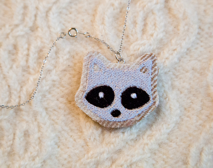 Raccoon Woodland Necklace No.3