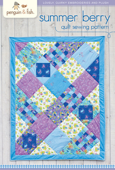 Summer Berry Quilt Sewing Pattern - printable PDF file